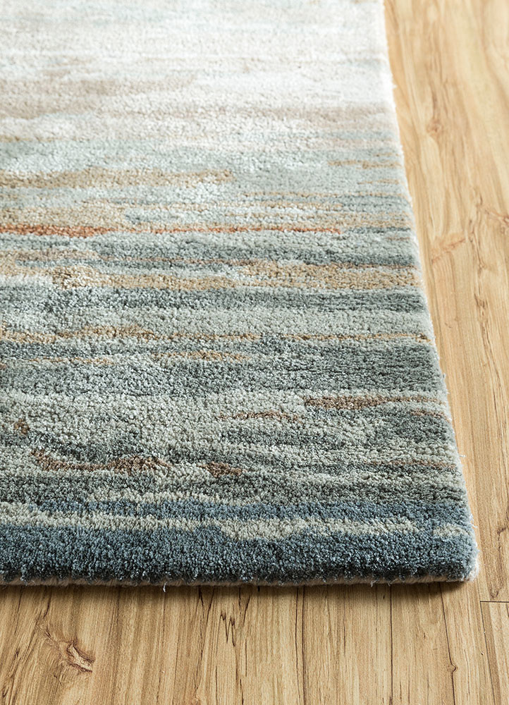 genesis beige and brown wool and viscose hand tufted Rug - Corner genesis beige and brown wool and viscose hand tufted Rug - Corner