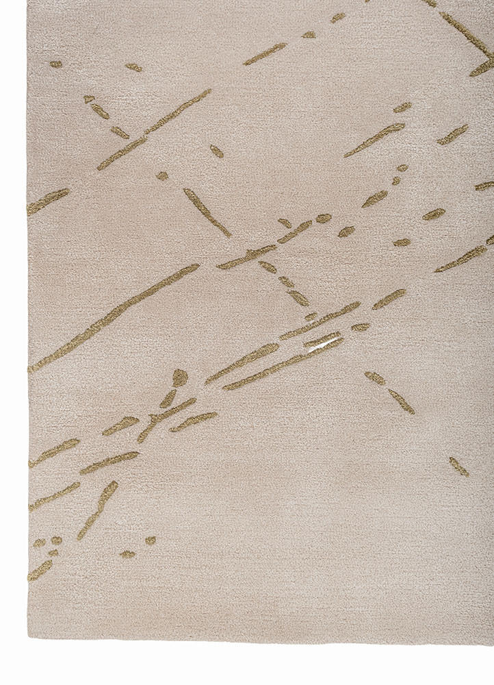 aprezo ivory wool and viscose hand tufted Rug - Corner aprezo ivory wool and viscose hand tufted Rug - Corner
