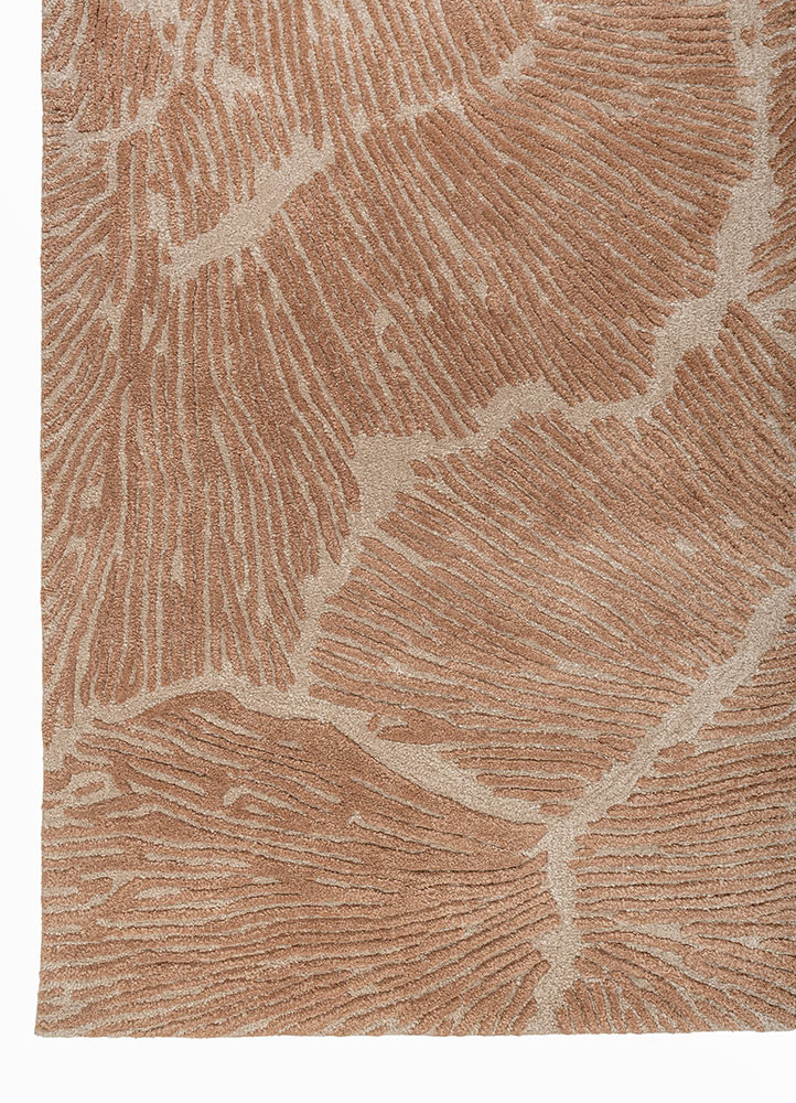 aprezo beige and brown wool and viscose hand tufted Rug - Corner aprezo beige and brown wool and viscose hand tufted Rug - Corner