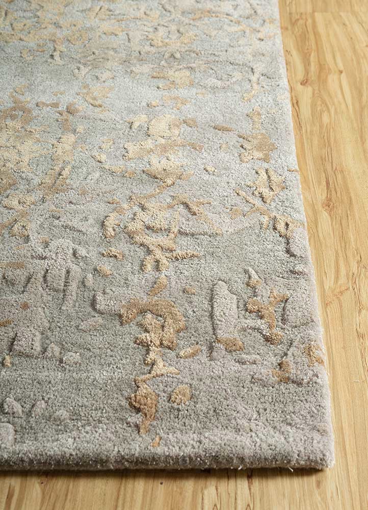 imara beige and brown wool and viscose hand tufted Rug - Corner imara beige and brown wool and viscose hand tufted Rug - Corner
