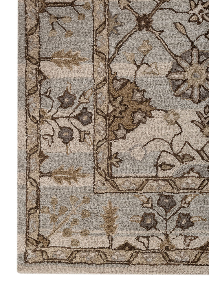mythos ivory wool hand tufted Rug - Corner mythos ivory wool hand tufted Rug - Corner