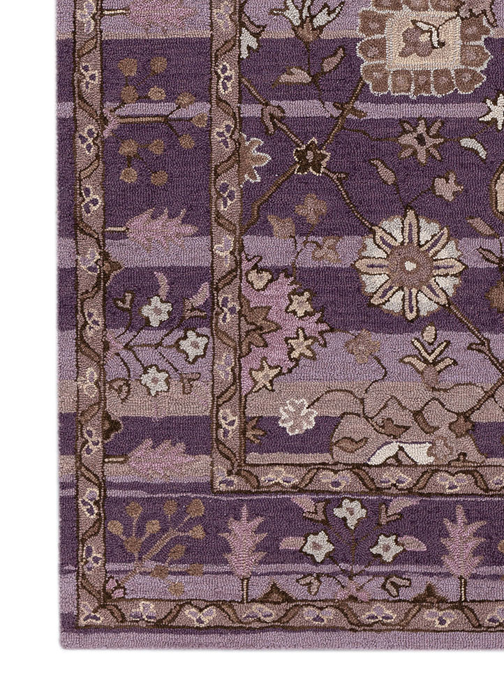 mythos pink and purple wool hand tufted Rug - Corner mythos pink and purple wool hand tufted Rug - Corner
