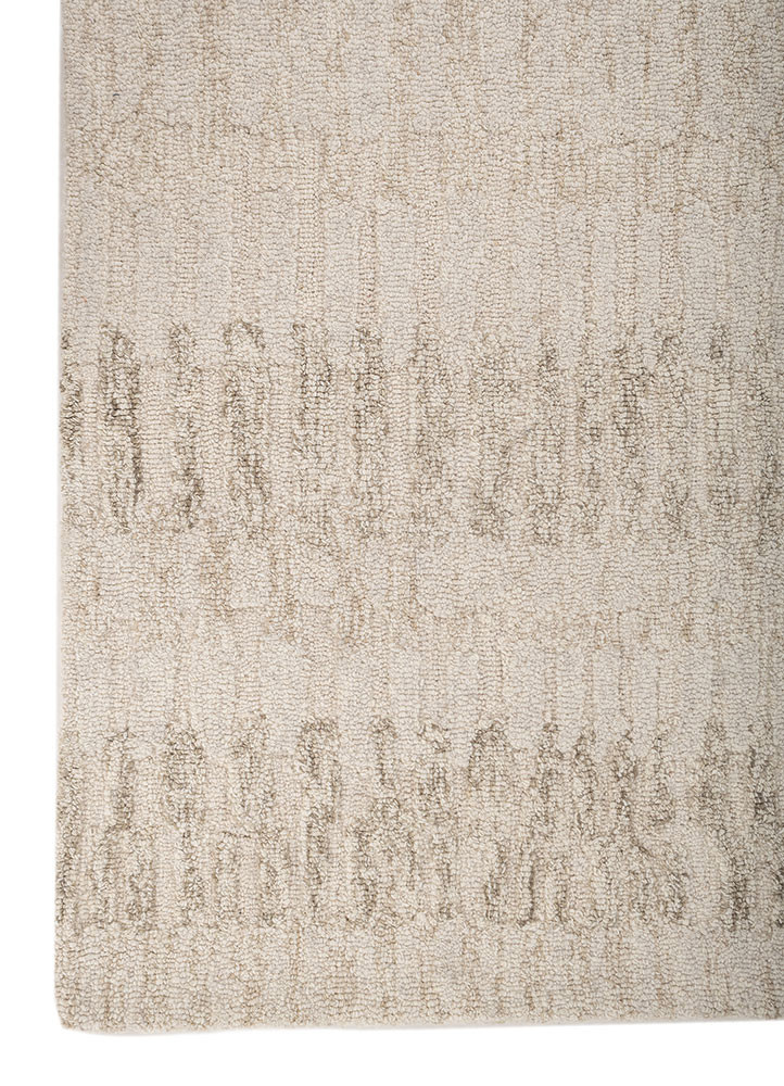 pathways ivory wool hand tufted Rug - Corner pathways ivory wool hand tufted Rug - Corner