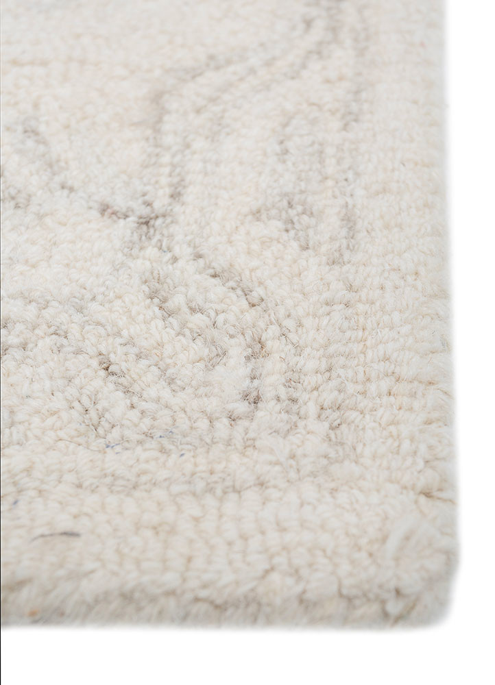 imara ivory wool hand tufted Rug - Corner imara ivory wool hand tufted Rug - Corner