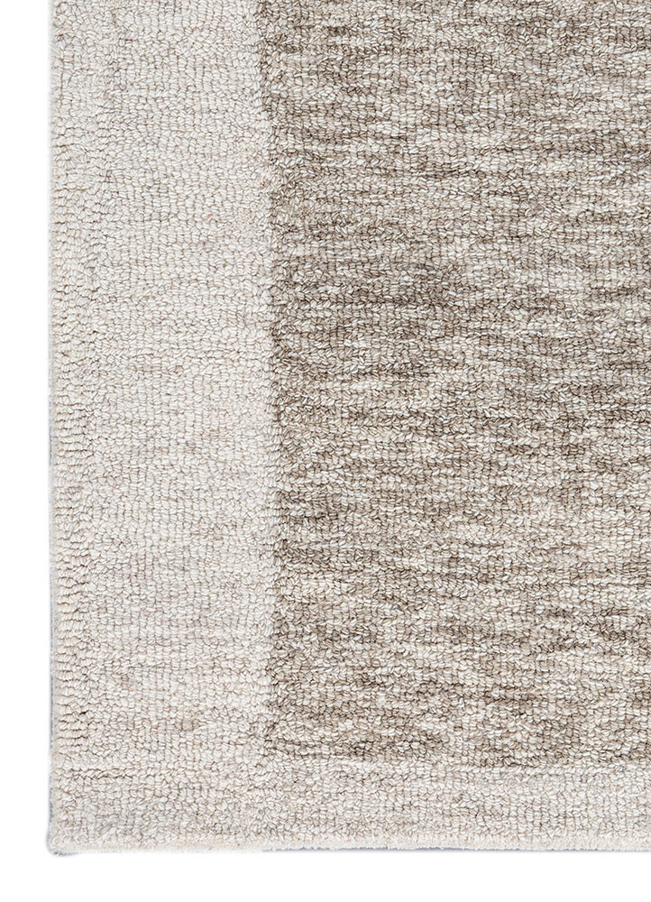 pathways ivory wool hand tufted Rug - Corner pathways ivory wool hand tufted Rug - Corner