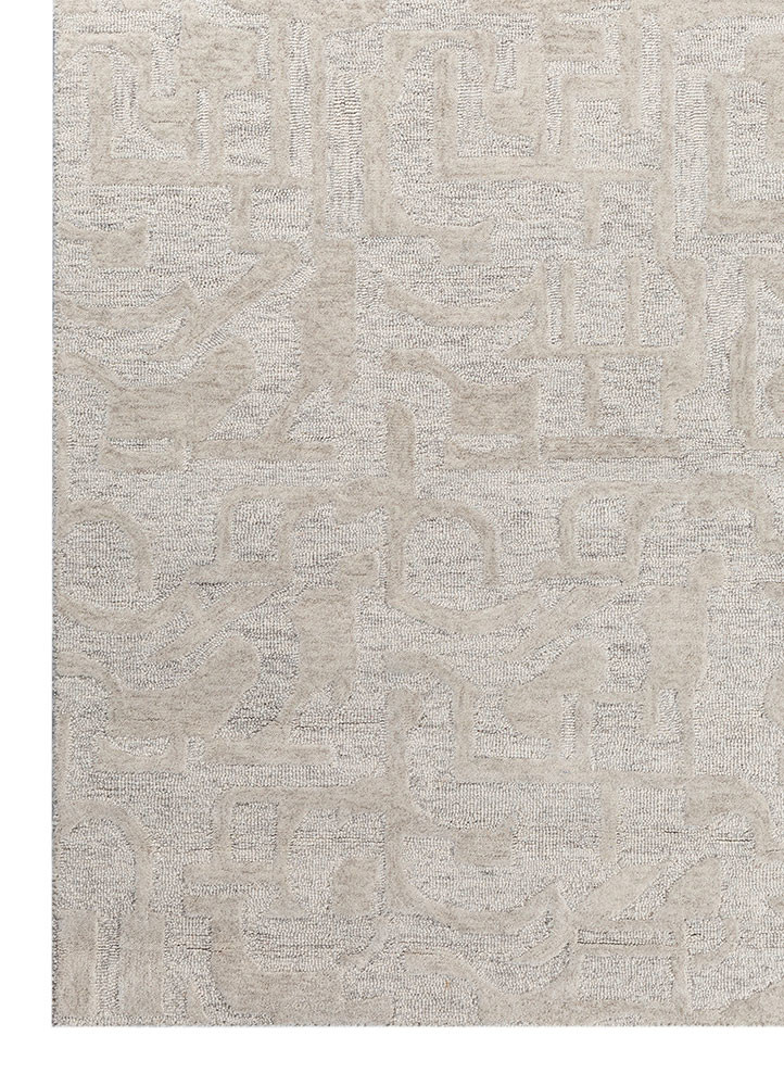 aprezo grey and black wool hand tufted Rug - Corner aprezo grey and black wool hand tufted Rug - Corner