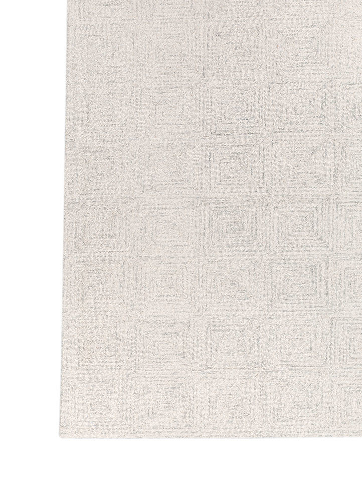 pathways ivory wool hand tufted Rug - Corner pathways ivory wool hand tufted Rug - Corner