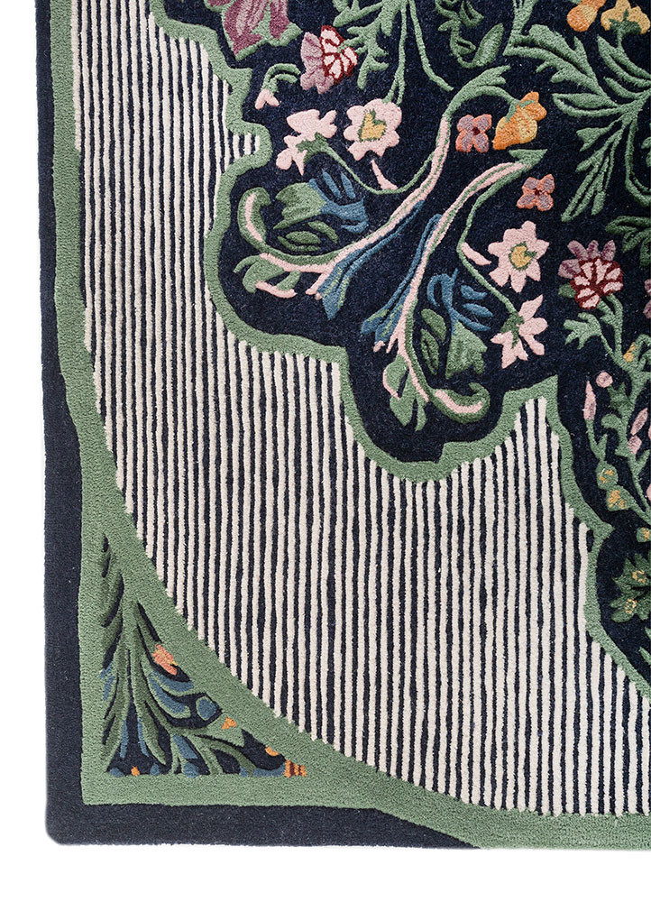 nebulora blue wool hand tufted Rug - Corner nebulora blue wool hand tufted Rug - Corner