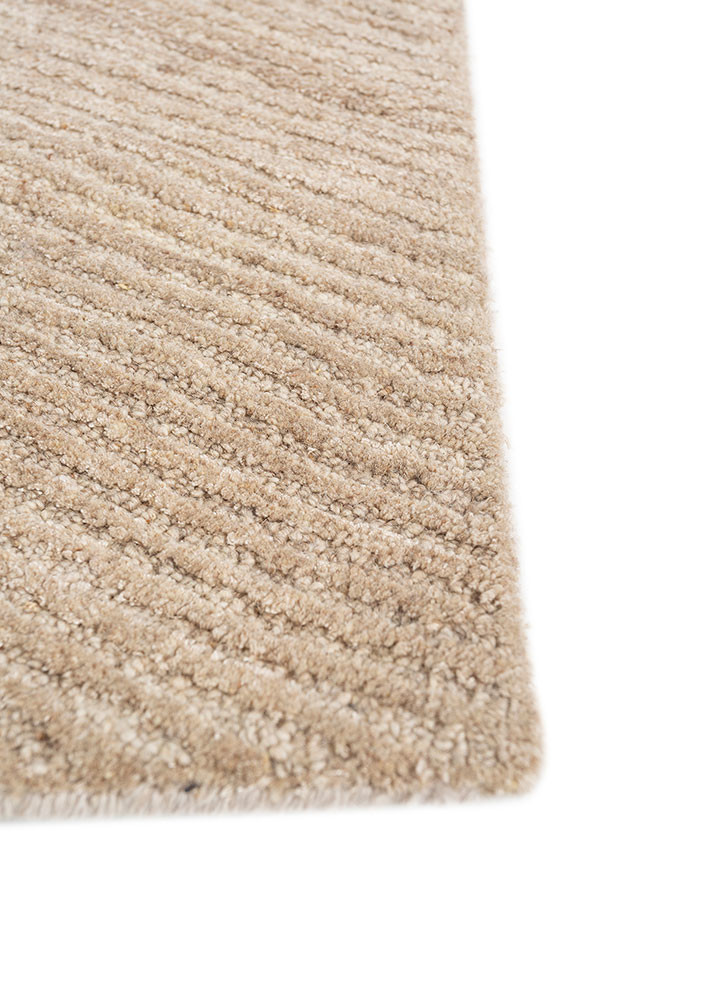come around ivory wool and viscose hand tufted Rug - Corner come around ivory wool and viscose hand tufted Rug - Corner