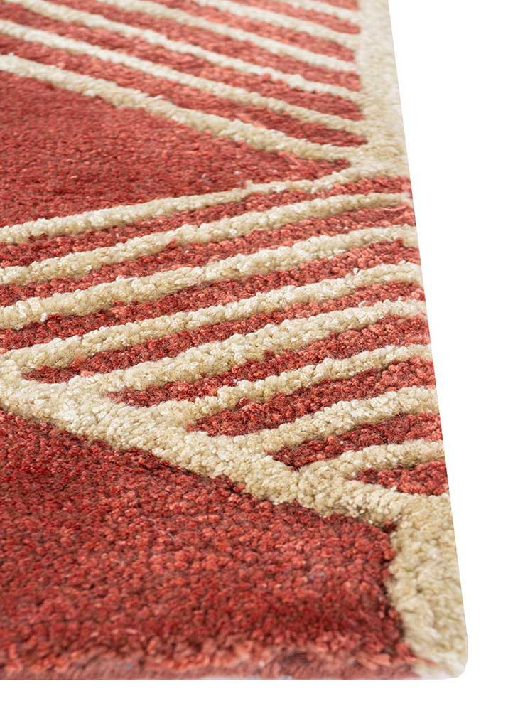 Acar Red & Orange Hand Tufted Wool & Viscose Rugs - Tnq-1506 - Jaipur ...