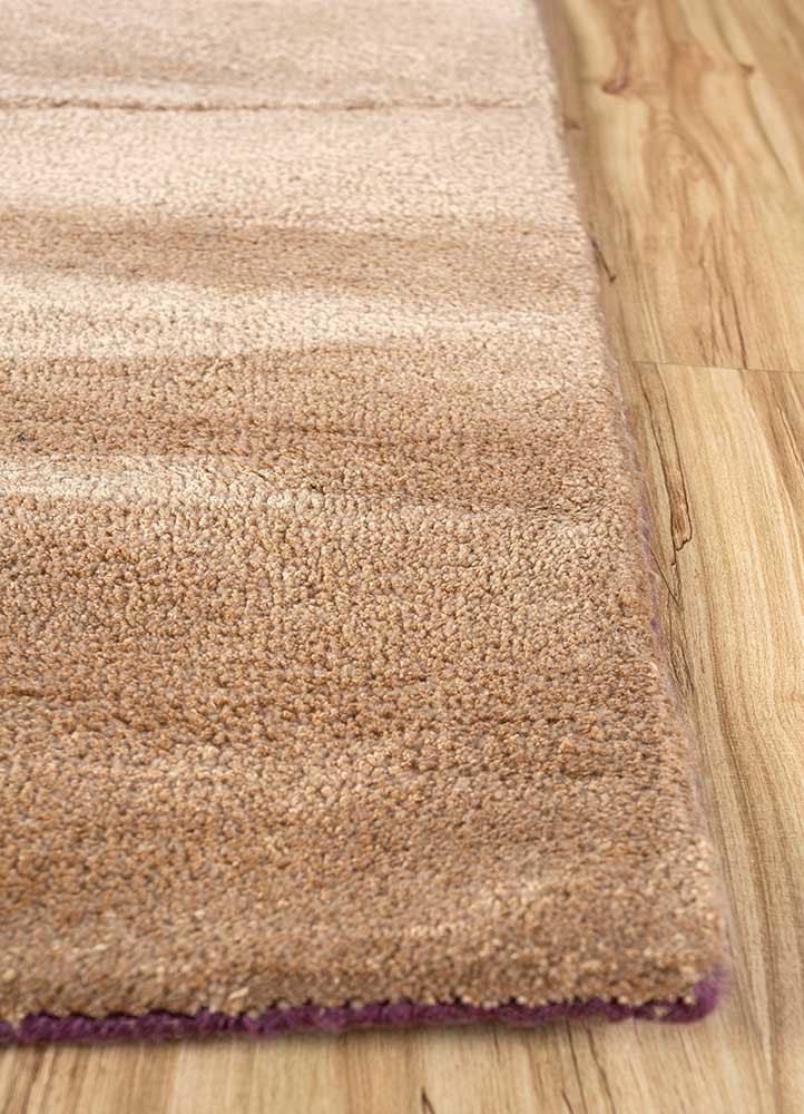 caliedo pink and purple wool and viscose hand tufted Rug - Corner