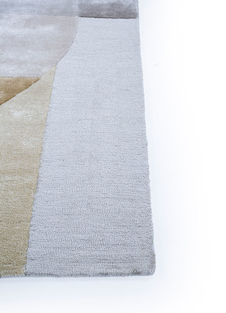 confetti ivory wool and viscose hand tufted Rug - Corner confetti ivory wool and viscose hand tufted Rug - Corner