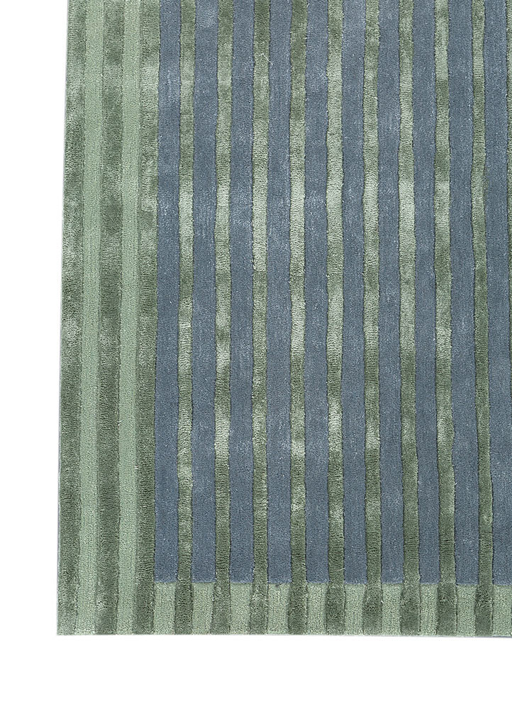 caliedo blue wool and viscose hand tufted Rug - Corner caliedo blue wool and viscose hand tufted Rug - Corner