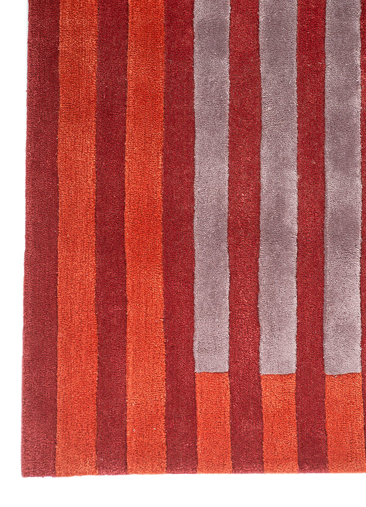 caliedo red and orange wool and viscose hand tufted Rug - Corner caliedo red and orange wool and viscose hand tufted Rug - Corner