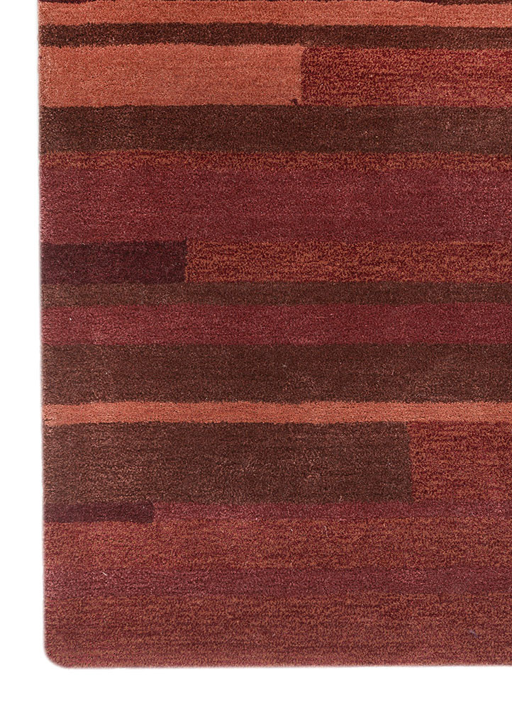 caliedo red and orange wool and viscose hand tufted Rug - Corner caliedo red and orange wool and viscose hand tufted Rug - Corner