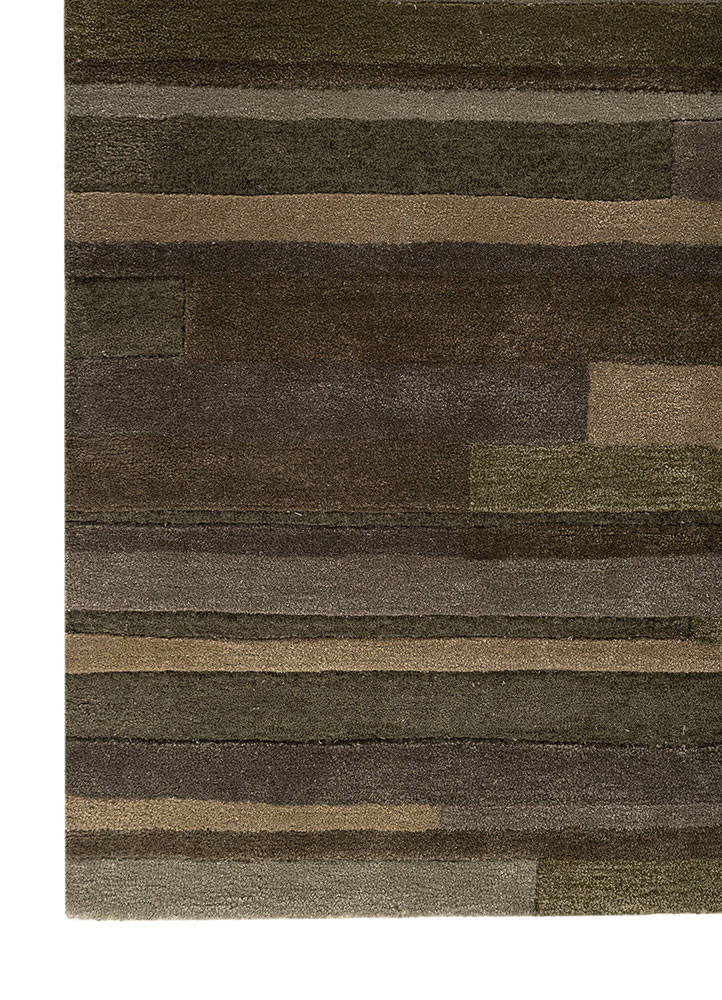 caliedo green wool and viscose hand tufted Rug - Corner caliedo green wool and viscose hand tufted Rug - Corner