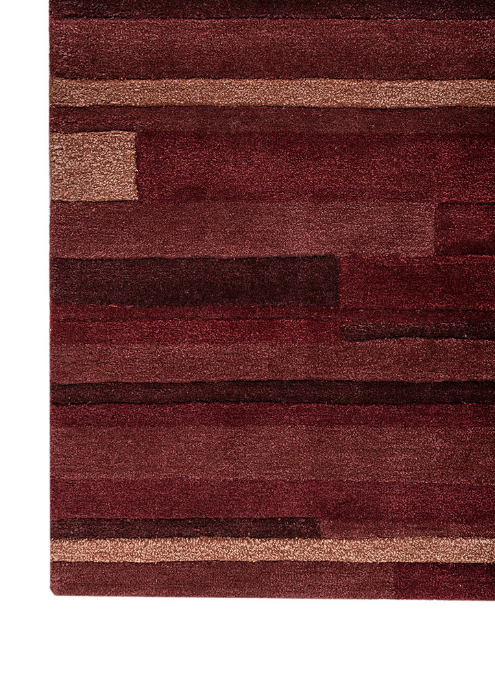 caliedo red and orange wool and viscose hand tufted Rug - Corner caliedo red and orange wool and viscose hand tufted Rug - Corner