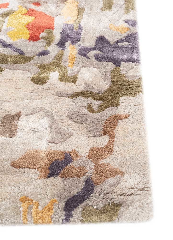 genesis grey and black wool and viscose hand tufted Rug - Corner genesis grey and black wool and viscose hand tufted Rug - Corner