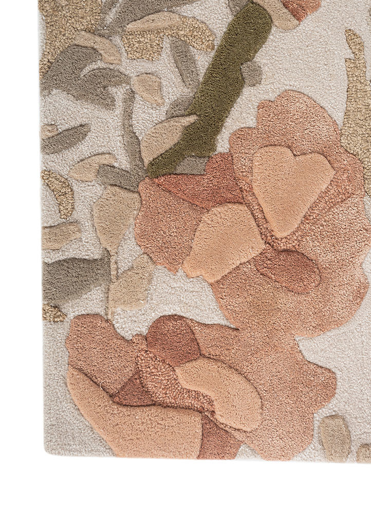 nebulora ivory wool and viscose hand tufted Rug - Corner nebulora ivory wool and viscose hand tufted Rug - Corner
