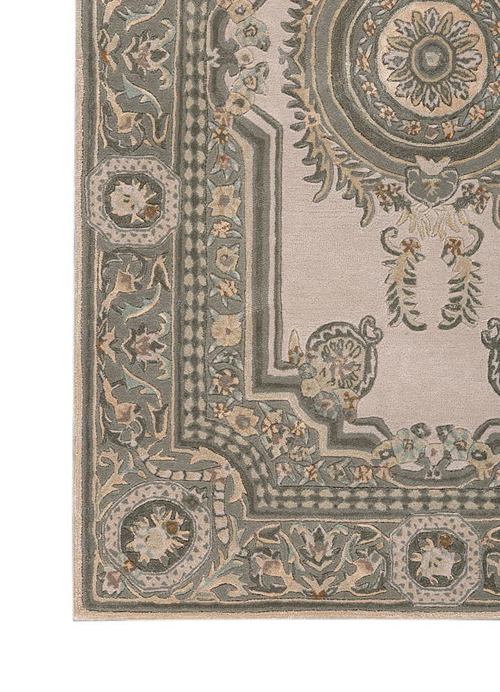 kora ivory wool and viscose hand tufted Rug - Corner kora ivory wool and viscose hand tufted Rug - Corner