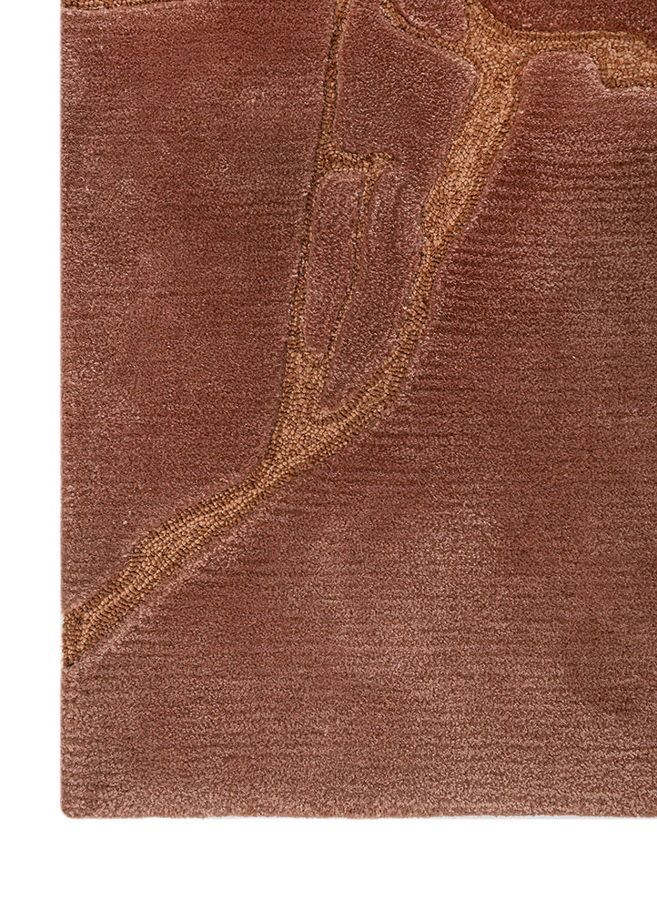 genesis red and orange wool and viscose hand tufted Rug - Corner genesis red and orange wool and viscose hand tufted Rug - Corner