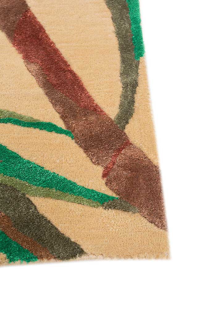 hacienda gold wool and viscose hand tufted Rug - Corner hacienda gold wool and viscose hand tufted Rug - Corner