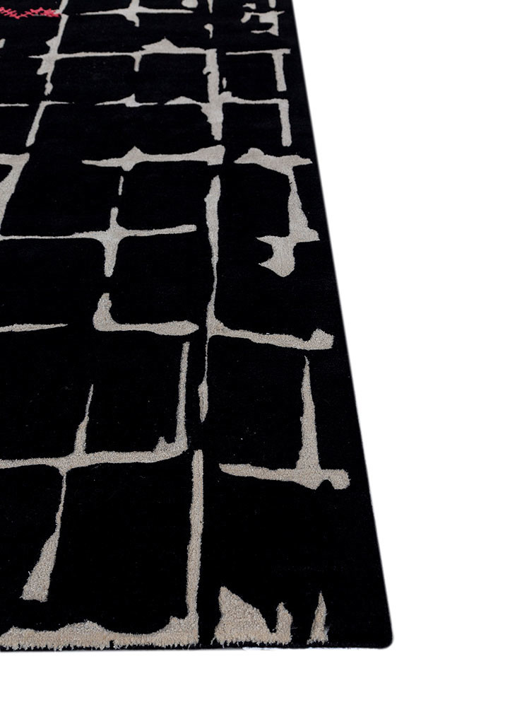 daa haus blue wool and viscose hand tufted Rug - Corner daa haus blue wool and viscose hand tufted Rug - Corner