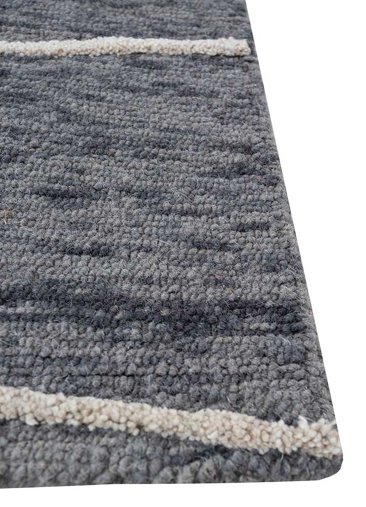 modo grey and black wool and viscose hand tufted Rug - Corner modo grey and black wool and viscose hand tufted Rug - Corner