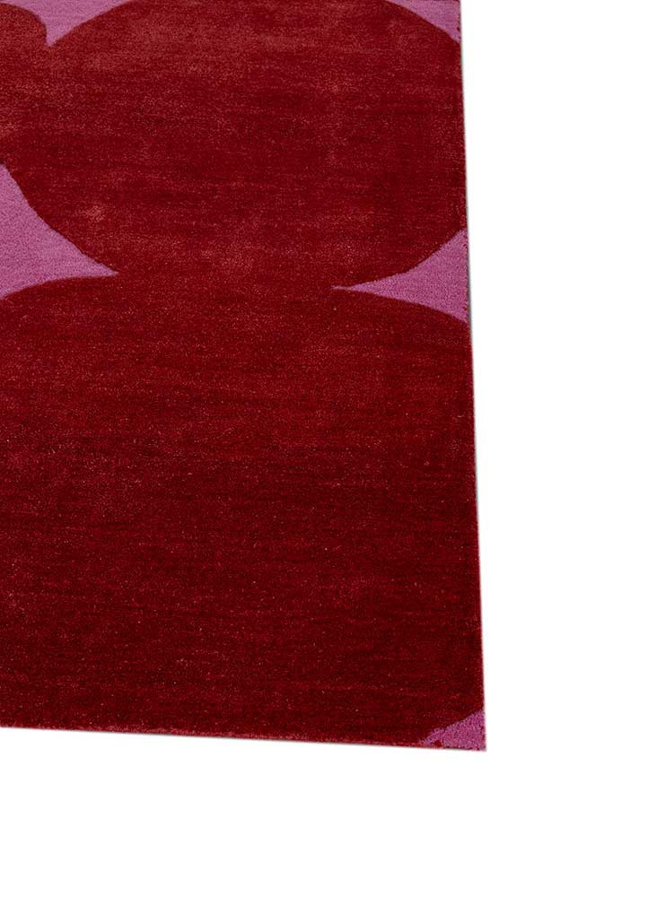 confetti red and orange wool and viscose hand tufted Rug - Corner confetti red and orange wool and viscose hand tufted Rug - Corner