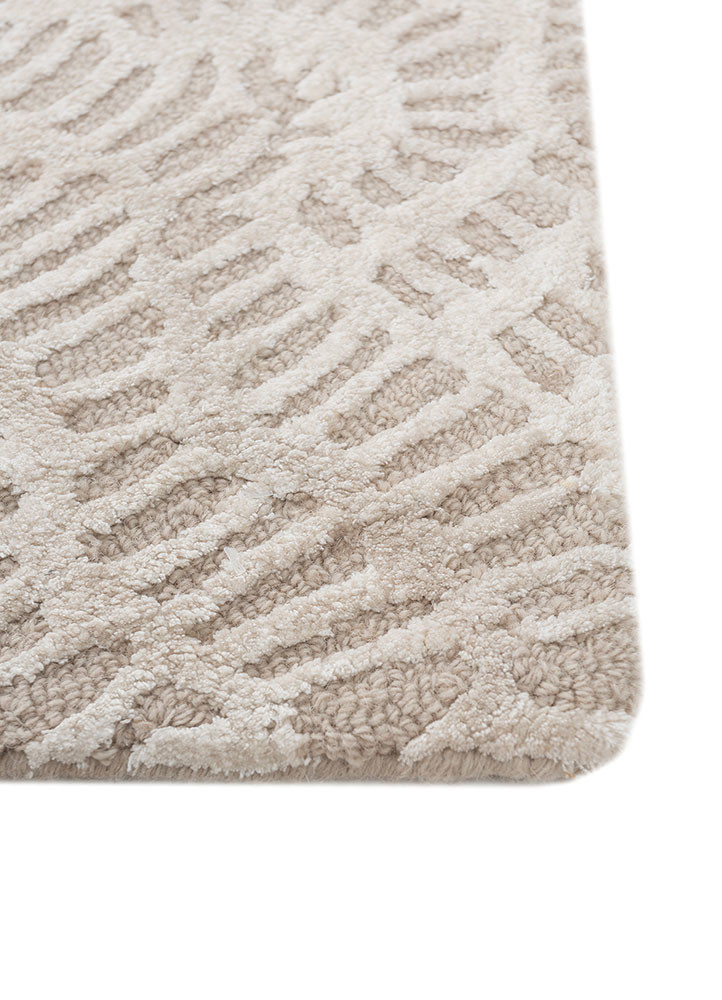 aurelia ivory wool and viscose hand tufted Rug - Corner aurelia ivory wool and viscose hand tufted Rug - Corner