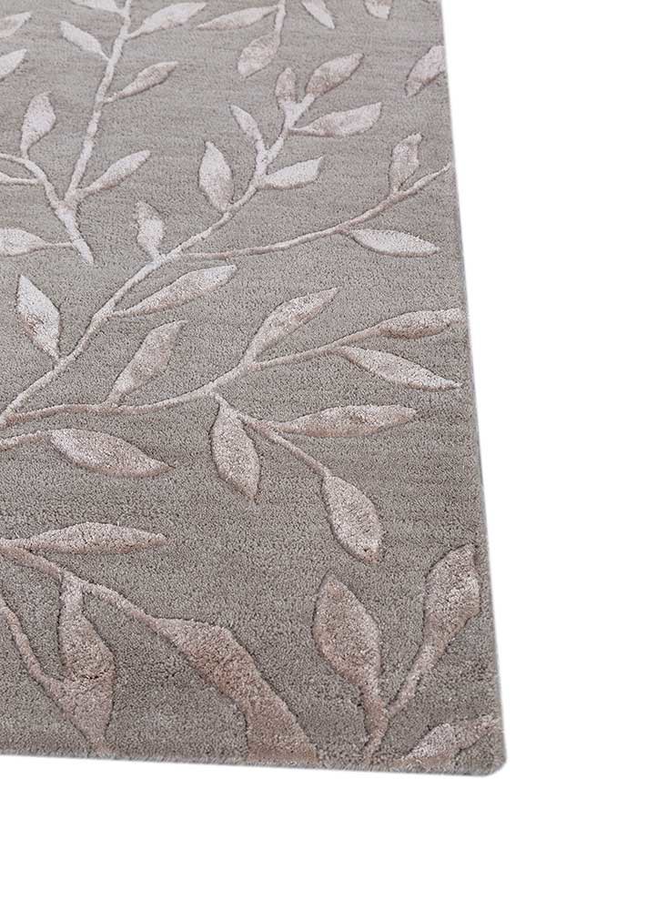 aurelia grey and black wool and viscose hand tufted Rug - Corner