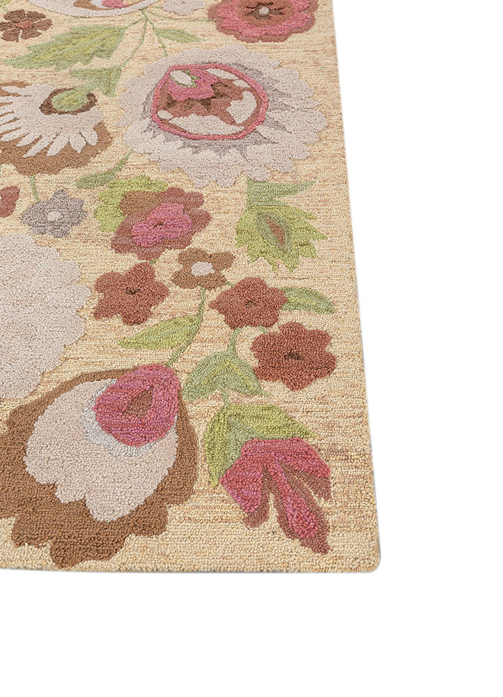 hacienda gold polyester hand tufted Rug - Corner hacienda gold polyester hand tufted Rug - Corner