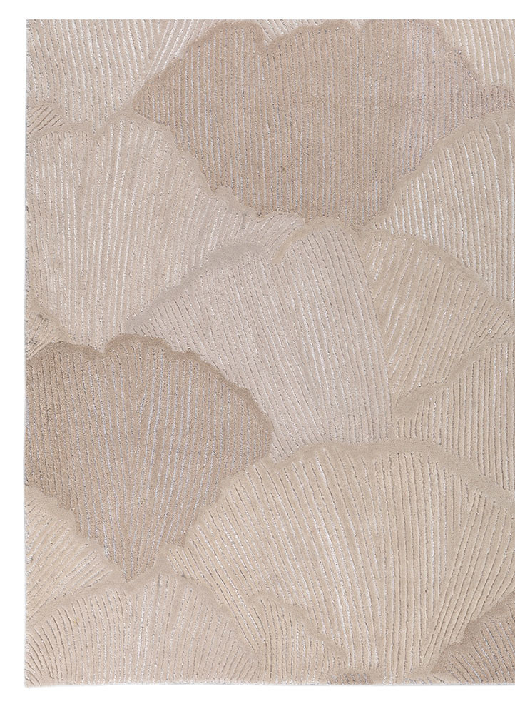 aurelia ivory wool and viscose hand tufted Rug - Corner aurelia ivory wool and viscose hand tufted Rug - Corner