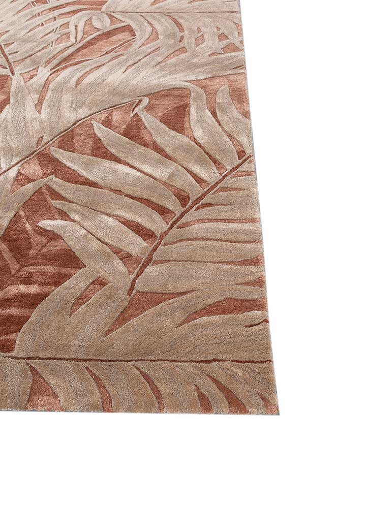 aurelia beige and brown wool and viscose hand tufted Rug - Corner