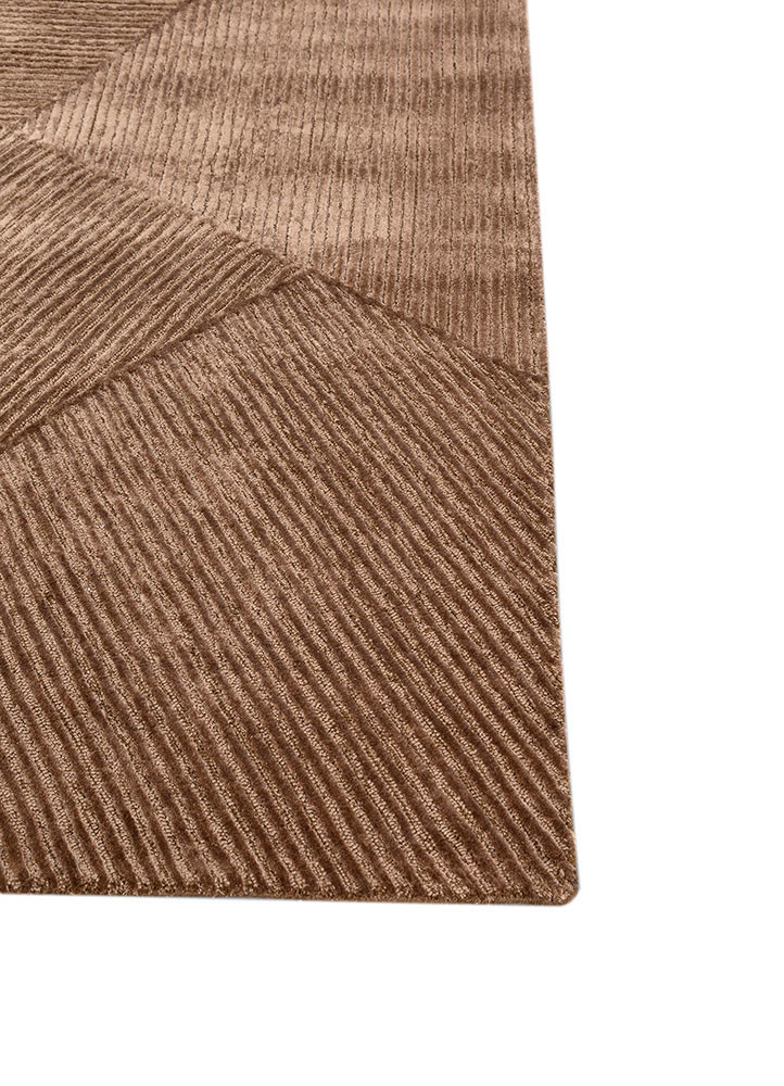 infini beige and brown wool and viscose hand tufted Rug - Corner infini beige and brown wool and viscose hand tufted Rug - Corner