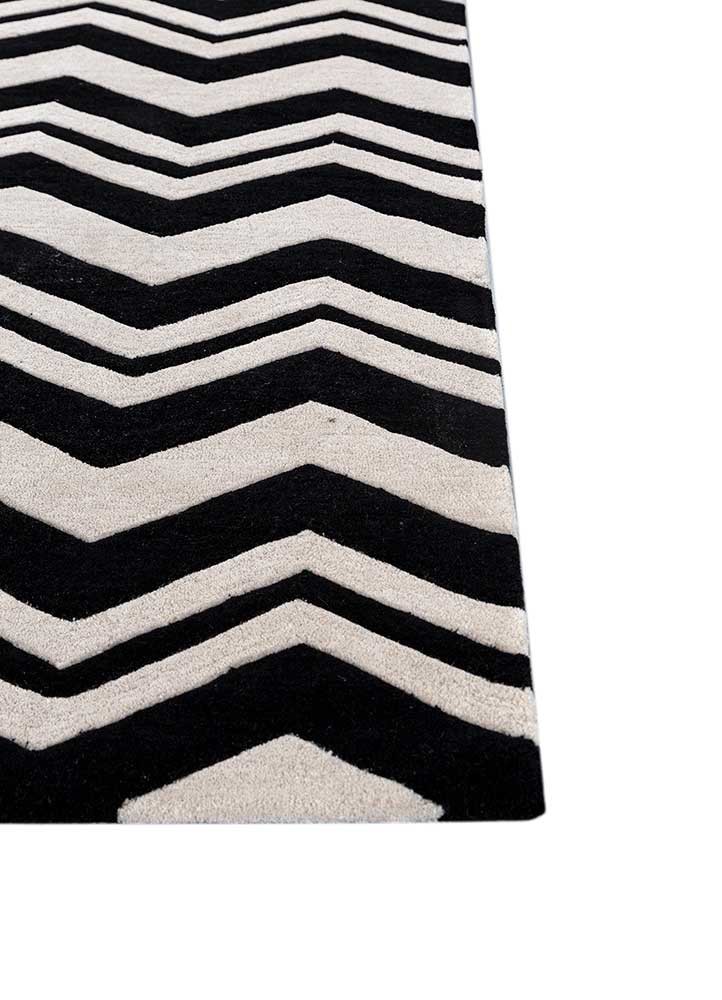 adrift ivory wool hand tufted Rug - Corner
