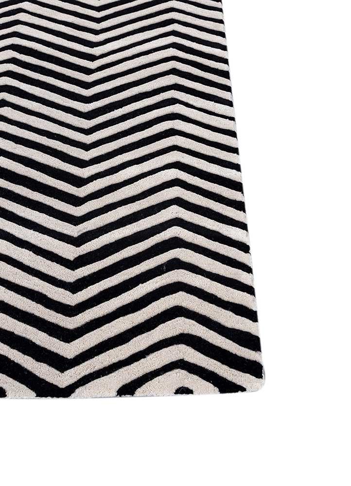 adrift ivory wool hand tufted Rug - Corner