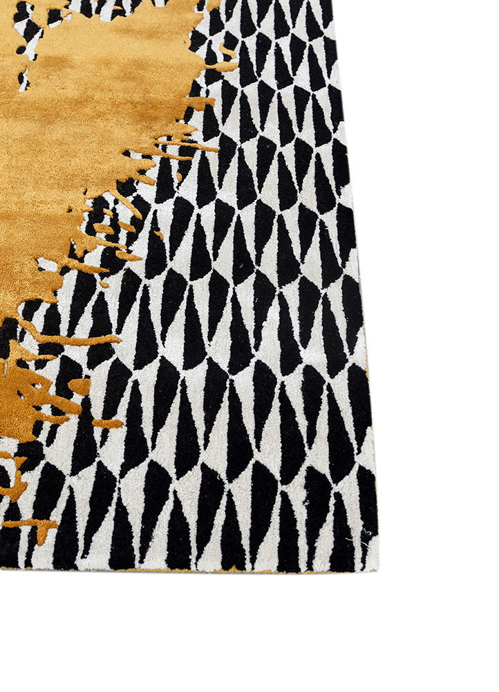 adrift gold wool and viscose hand tufted Rug - Corner adrift gold wool and viscose hand tufted Rug - Corner