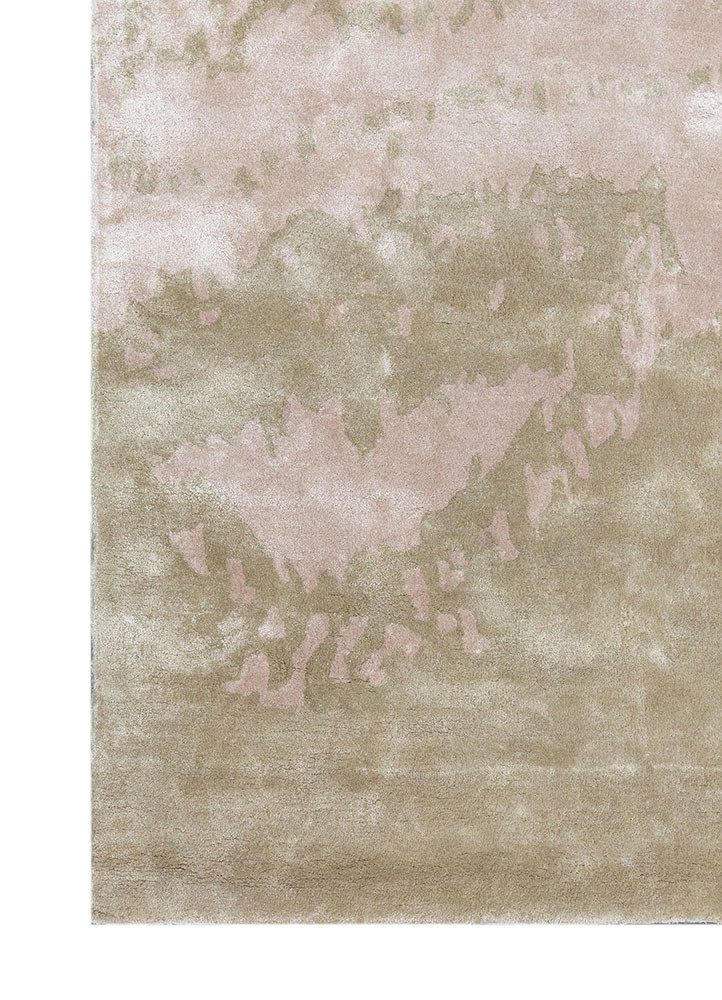 white noise ivory wool and viscose hand tufted Rug - Corner white noise ivory wool and viscose hand tufted Rug - Corner