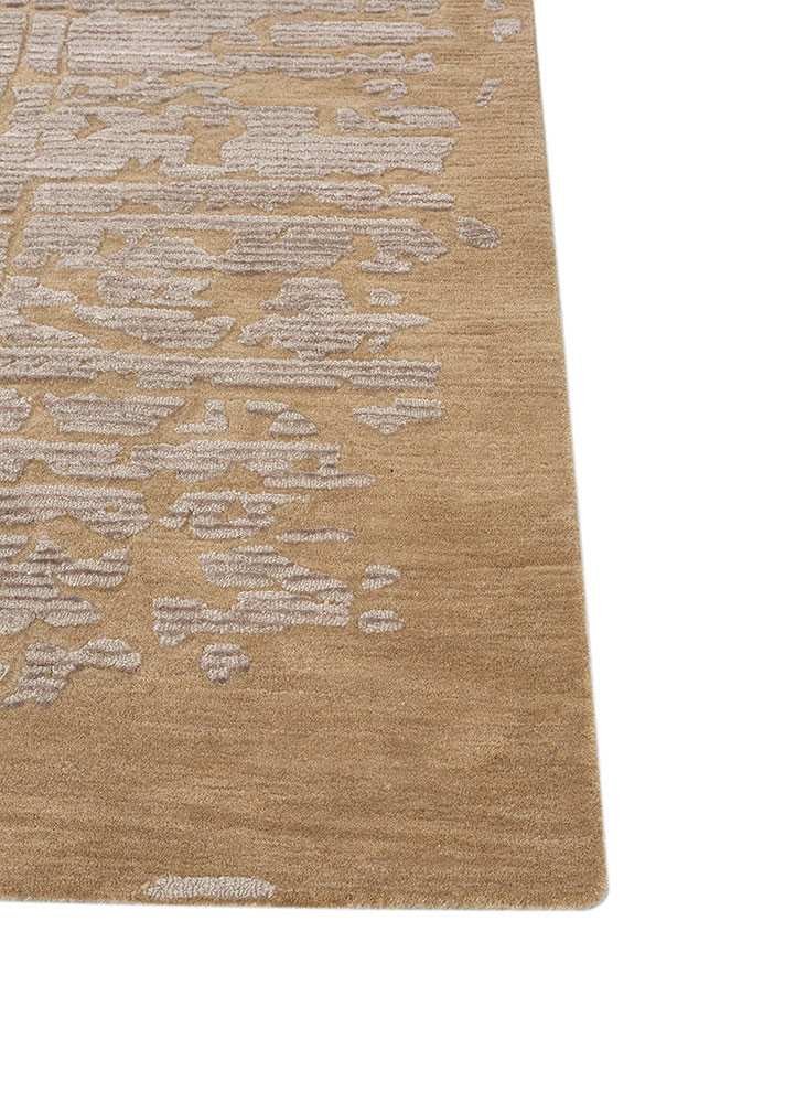 white noise ivory wool and viscose hand tufted Rug - Corner white noise ivory wool and viscose hand tufted Rug - Corner