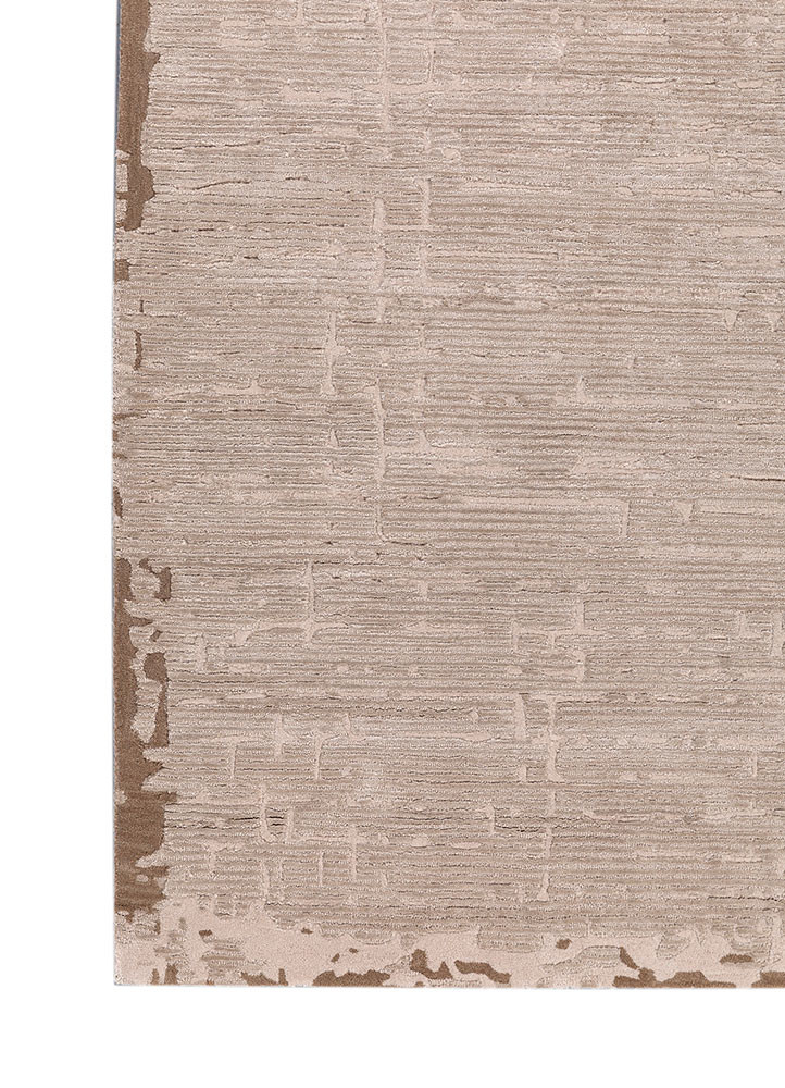white noise ivory wool and viscose hand tufted Rug - Corner white noise ivory wool and viscose hand tufted Rug - Corner