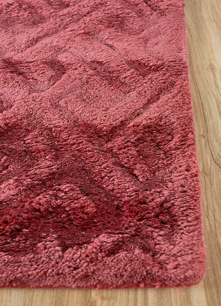 cera red and orange viscose hand tufted Rug - Corner cera red and orange viscose hand tufted Rug - Corner
