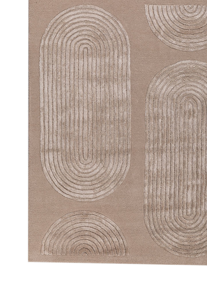 caliedo ivory wool and viscose hand tufted Rug - Corner caliedo ivory wool and viscose hand tufted Rug - Corner
