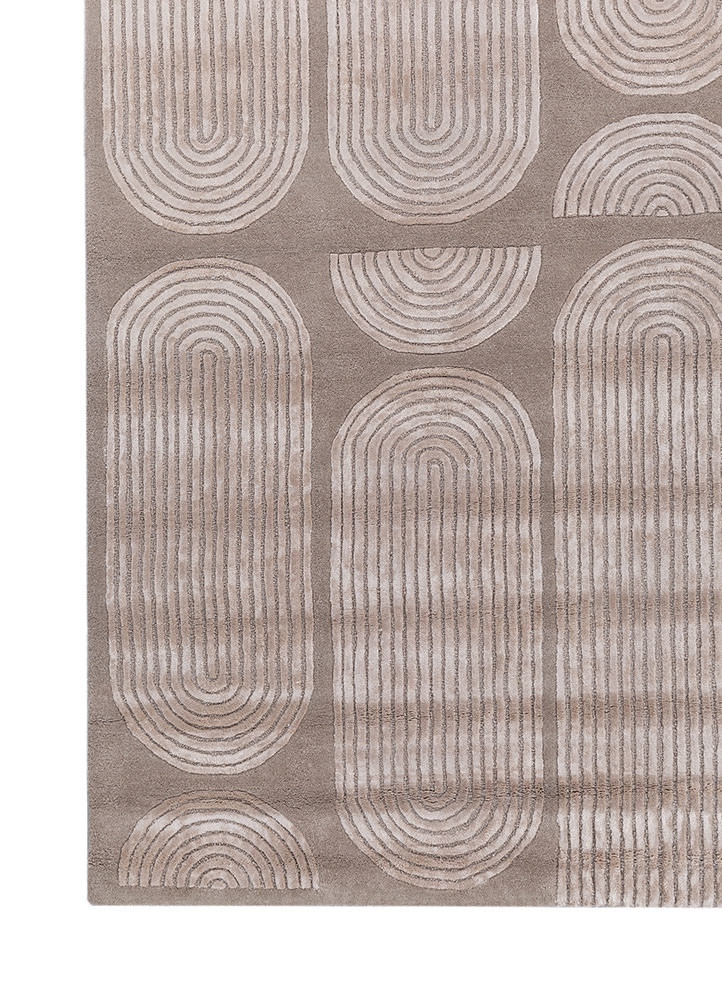caliedo ivory wool and viscose hand tufted Rug - Corner caliedo ivory wool and viscose hand tufted Rug - Corner
