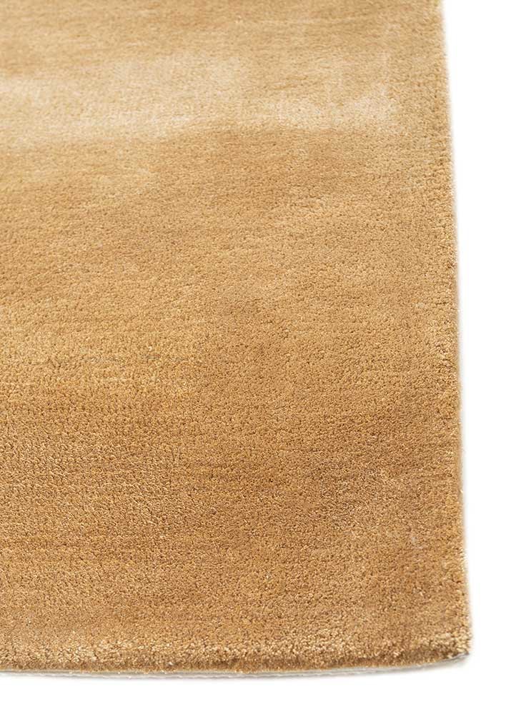 cera gold viscose hand tufted Rug - Corner cera gold viscose hand tufted Rug - Corner