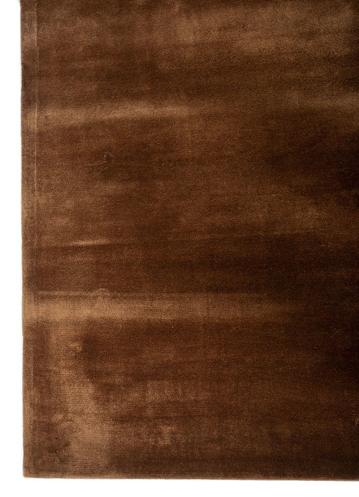 cera red and orange viscose hand tufted Rug - Corner