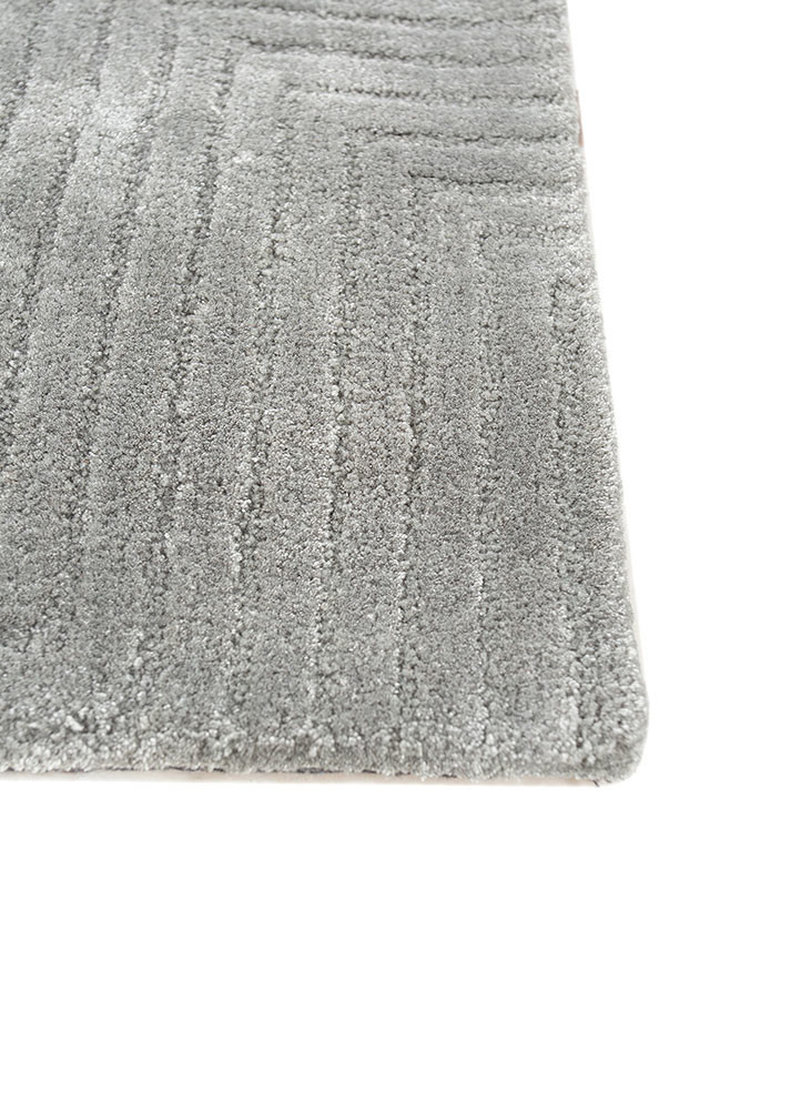 cera blue viscose hand tufted Rug - Corner cera blue viscose hand tufted Rug - Corner