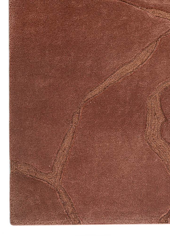 genesis red and orange wool and viscose hand tufted Rug - Corner genesis red and orange wool and viscose hand tufted Rug - Corner