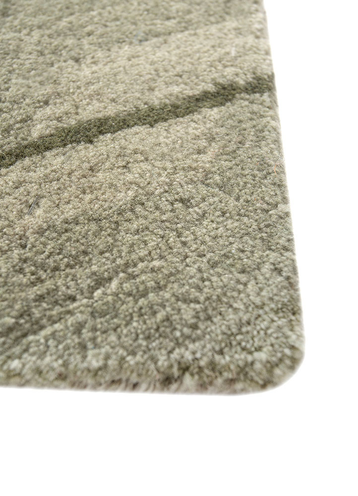 chroma blue wool hand tufted Rug - Corner chroma blue wool hand tufted Rug - Corner