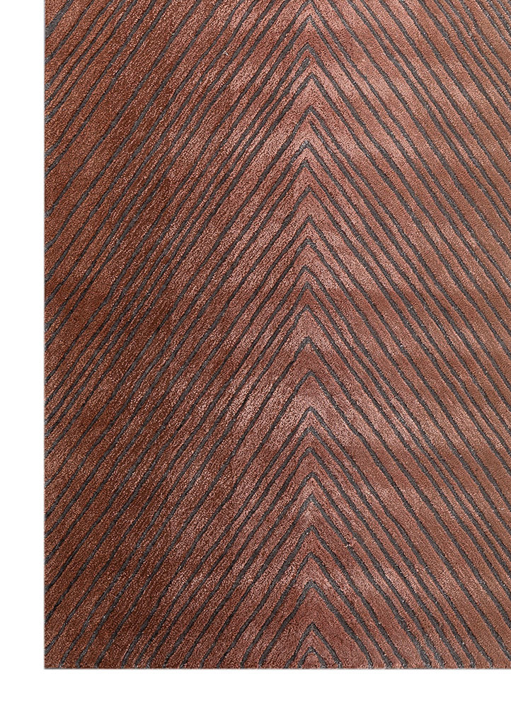 white noise red and orange wool and viscose hand tufted Rug - Corner white noise red and orange wool and viscose hand tufted Rug - Corner
